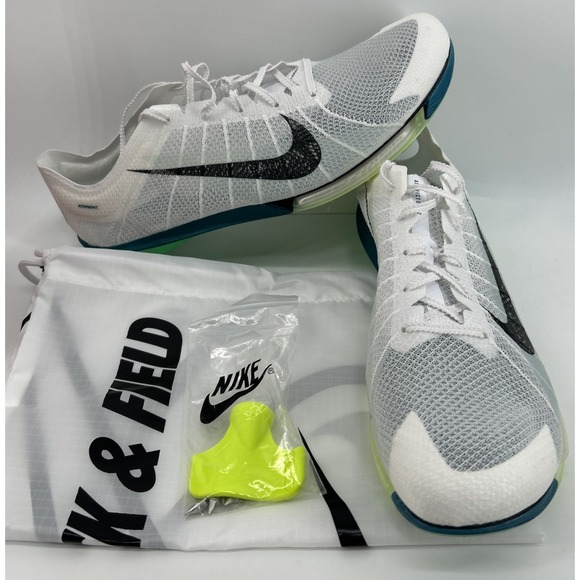 Nike Air Zoom Victory 2 Spruce White Black Track Spikes FD8411-100 Size 14 NEW